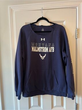 LG Navy Blue Under Armour Pullover with White Logo